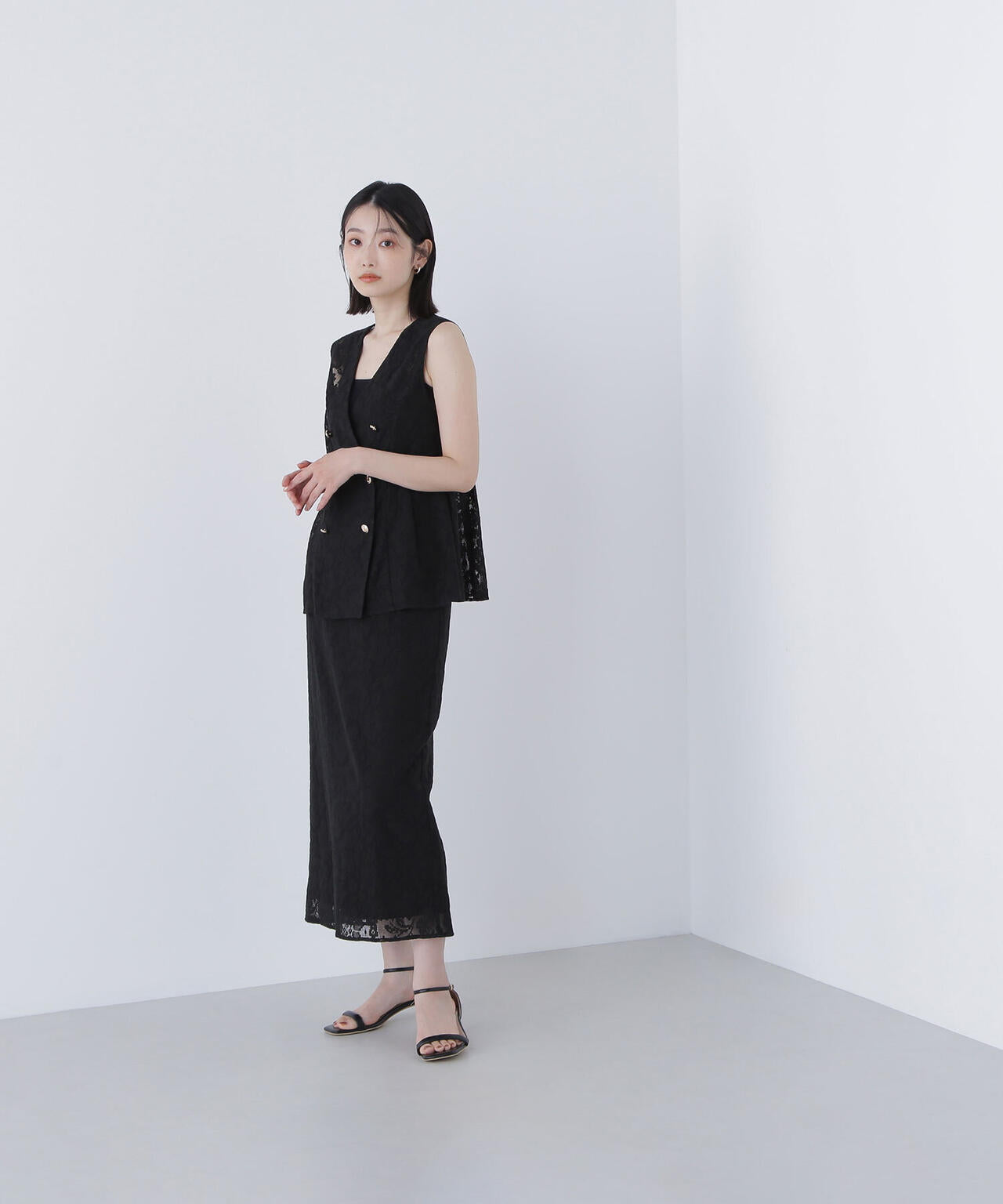 メッシュレース SETUP ジレ