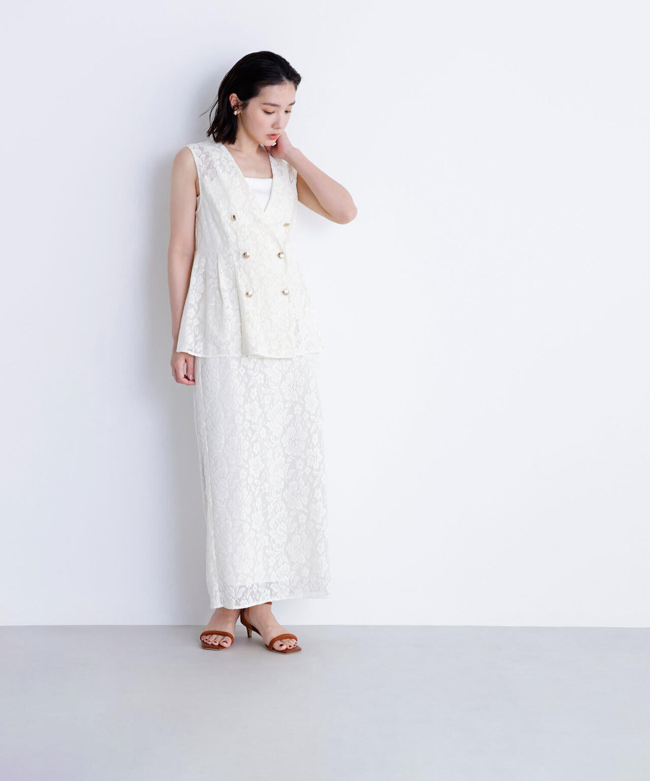 メッシュレース SETUP ジレ