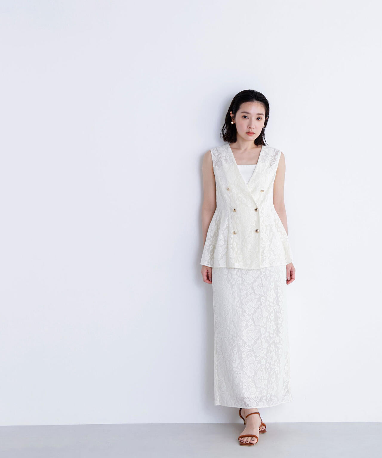 メッシュレース SETUP ジレ*