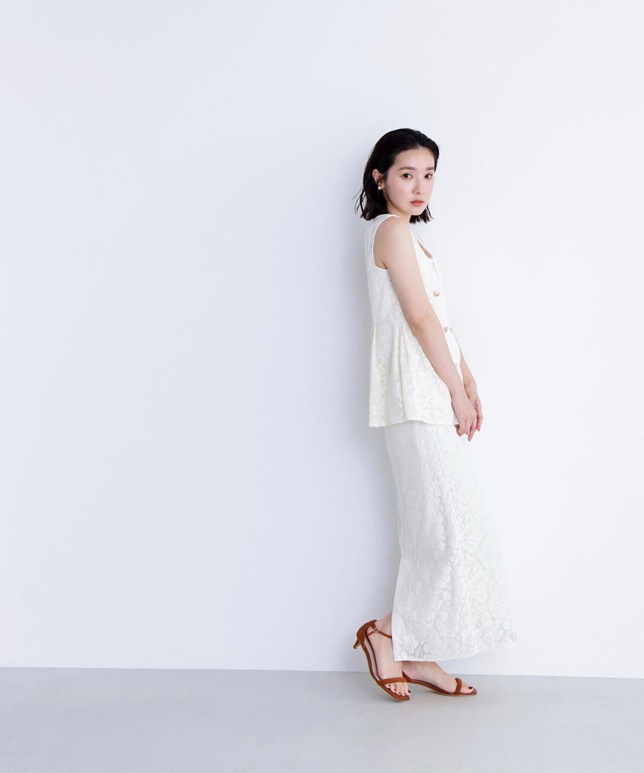 メッシュレース SETUP ジレ