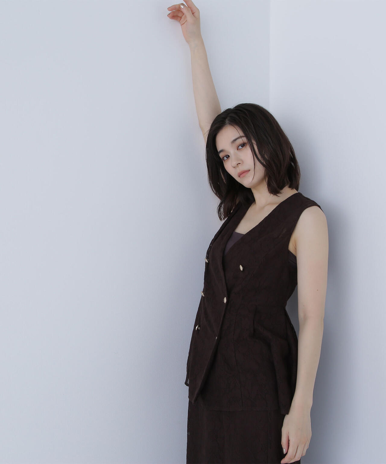 メッシュレース SETUP ジレ*