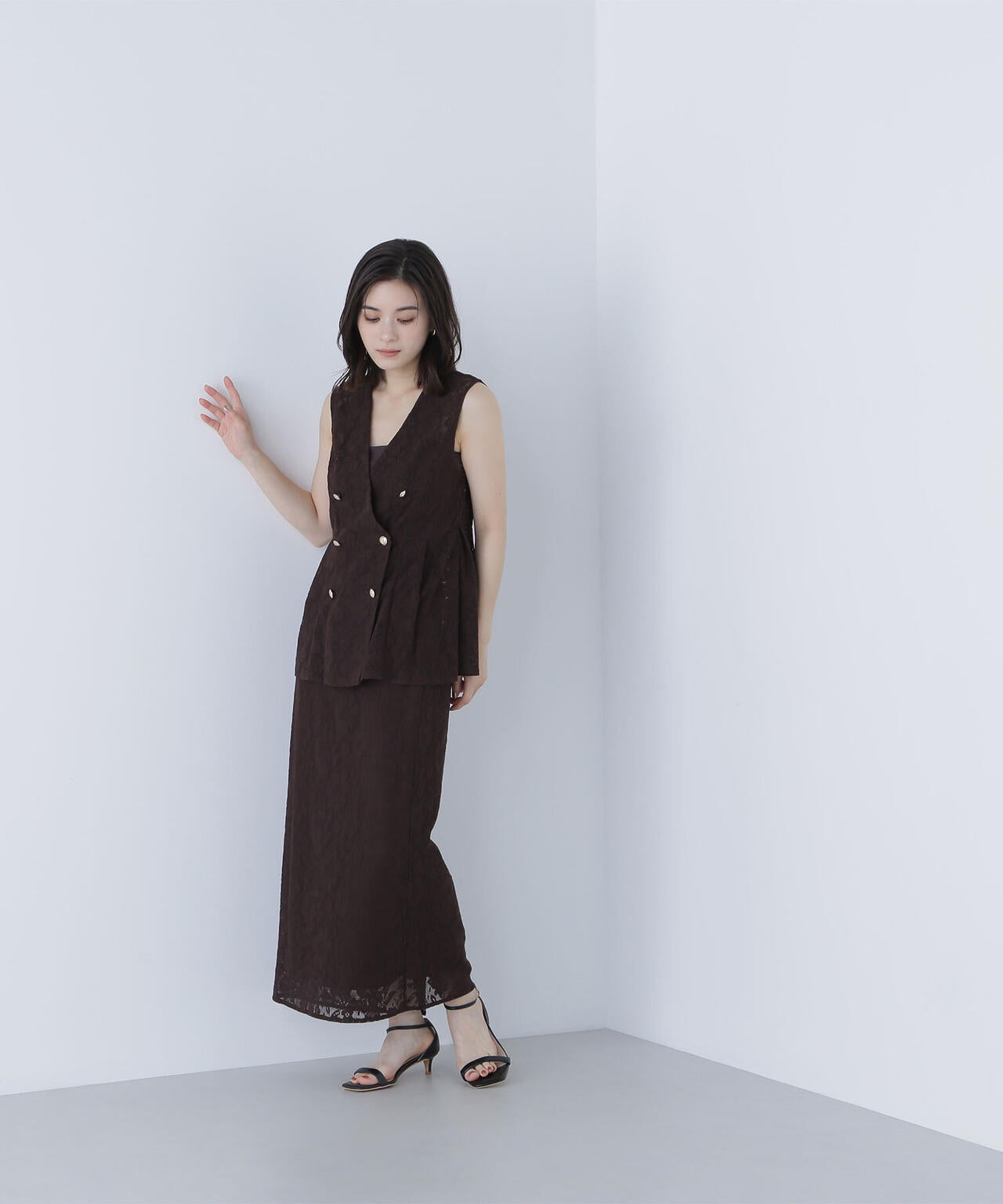 メッシュレース SETUP ジレ*