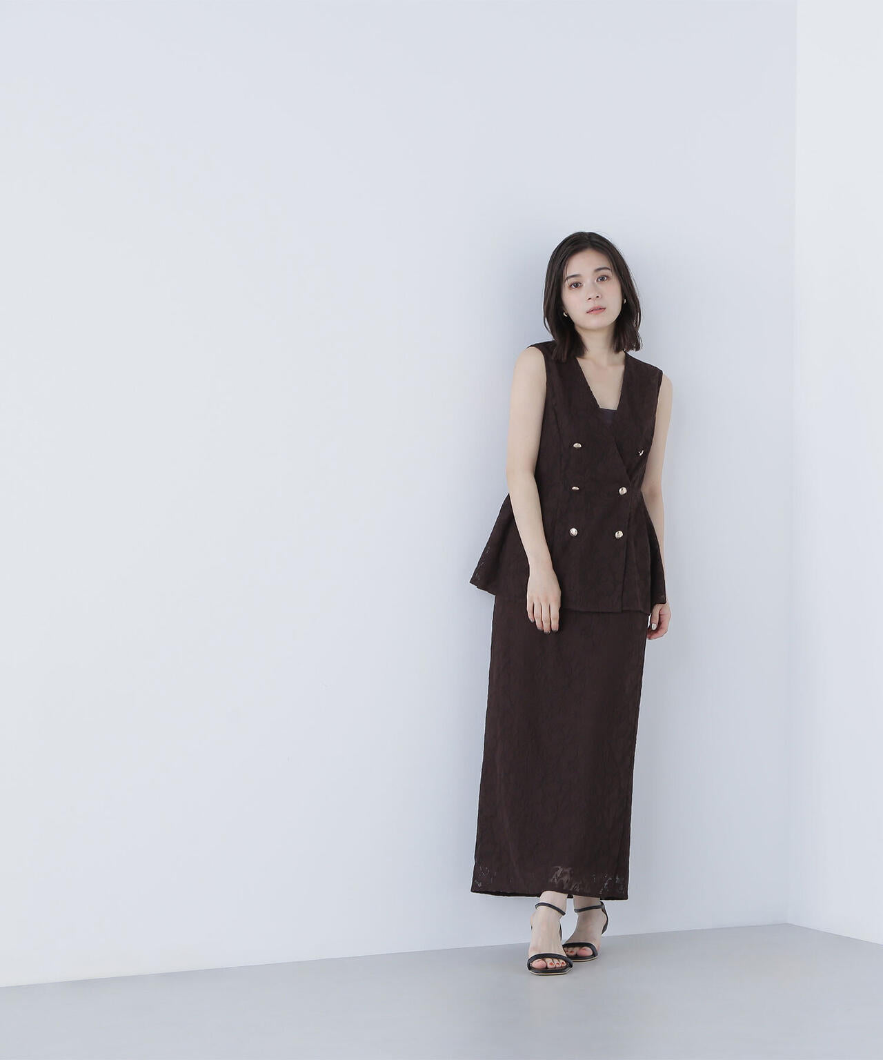 メッシュレース SETUP ジレ*