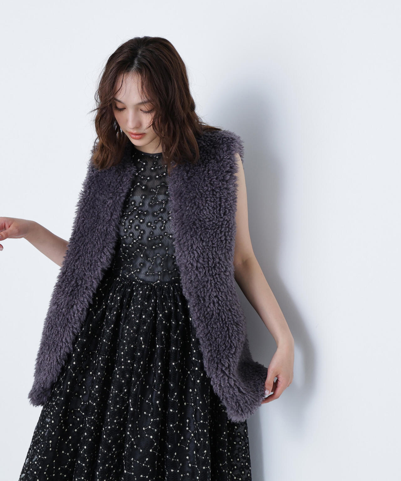 【BLANC】カーリーフェイクファージレ