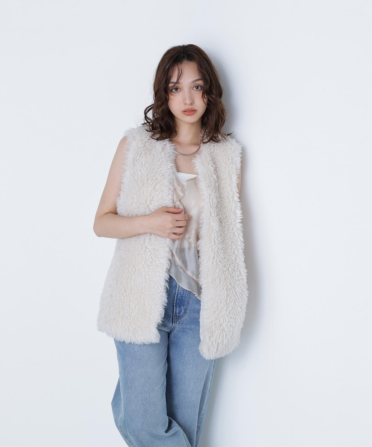 【BLANC】カーリーフェイクファージレ