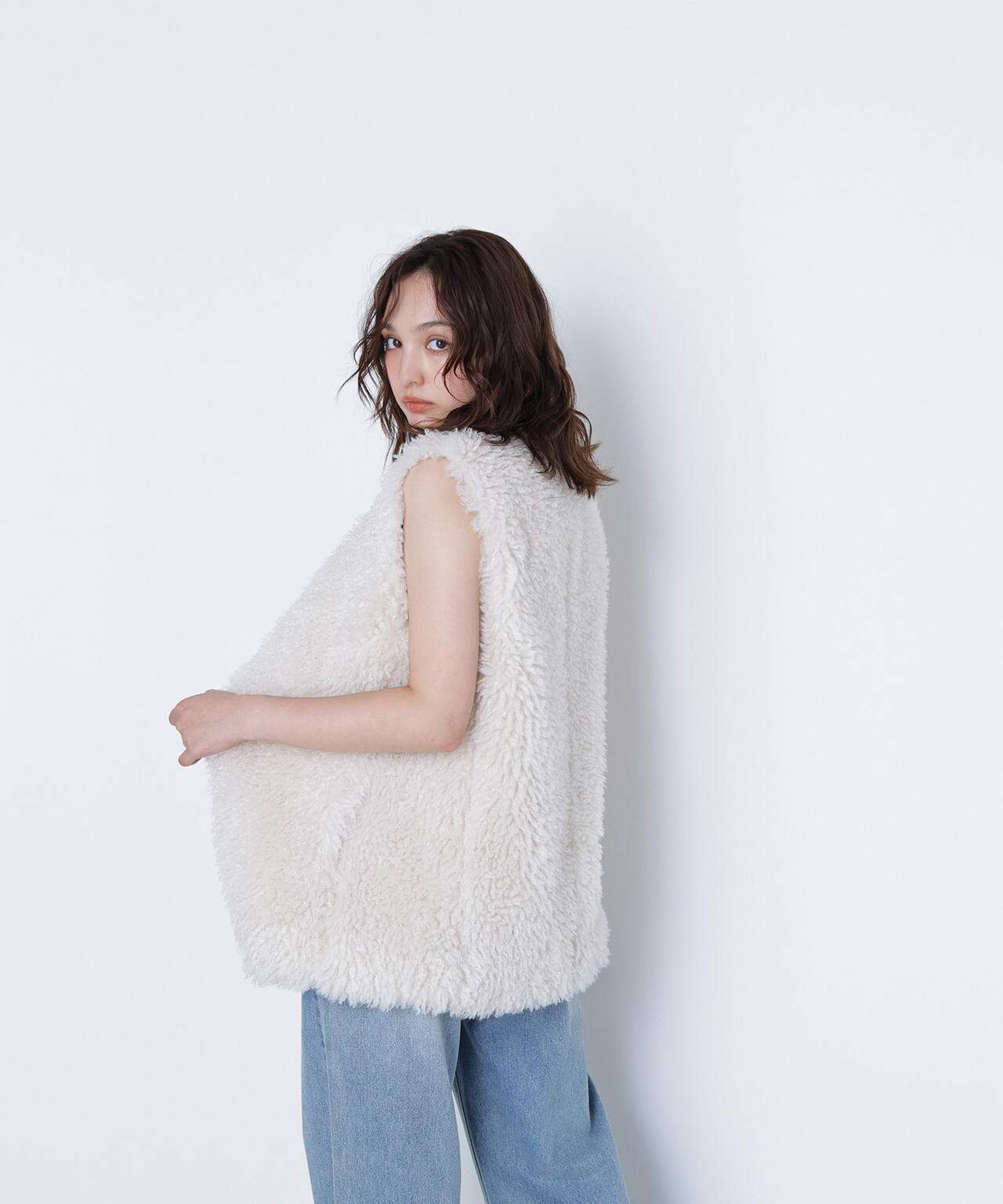 【BLANC】カーリーフェイクファージレ