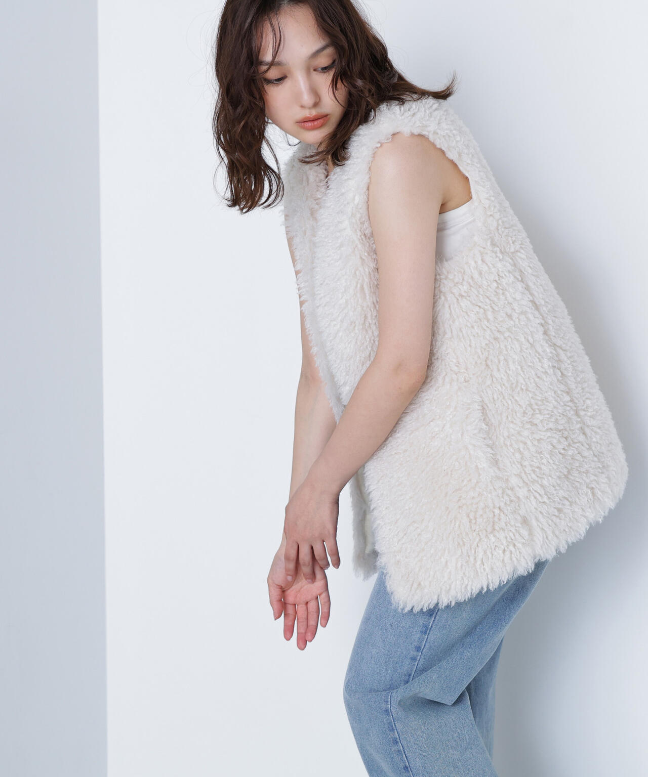 【BLANC】カーリーフェイクファージレ