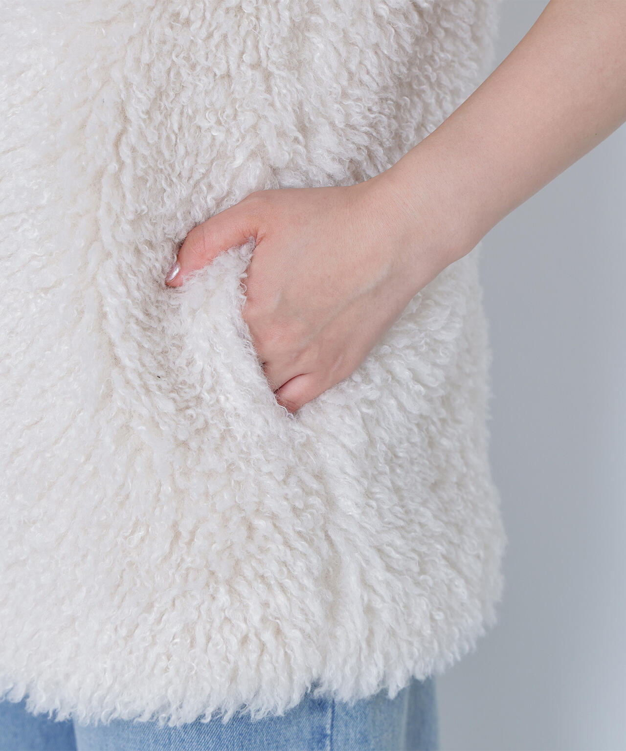 【BLANC】カーリーフェイクファージレ