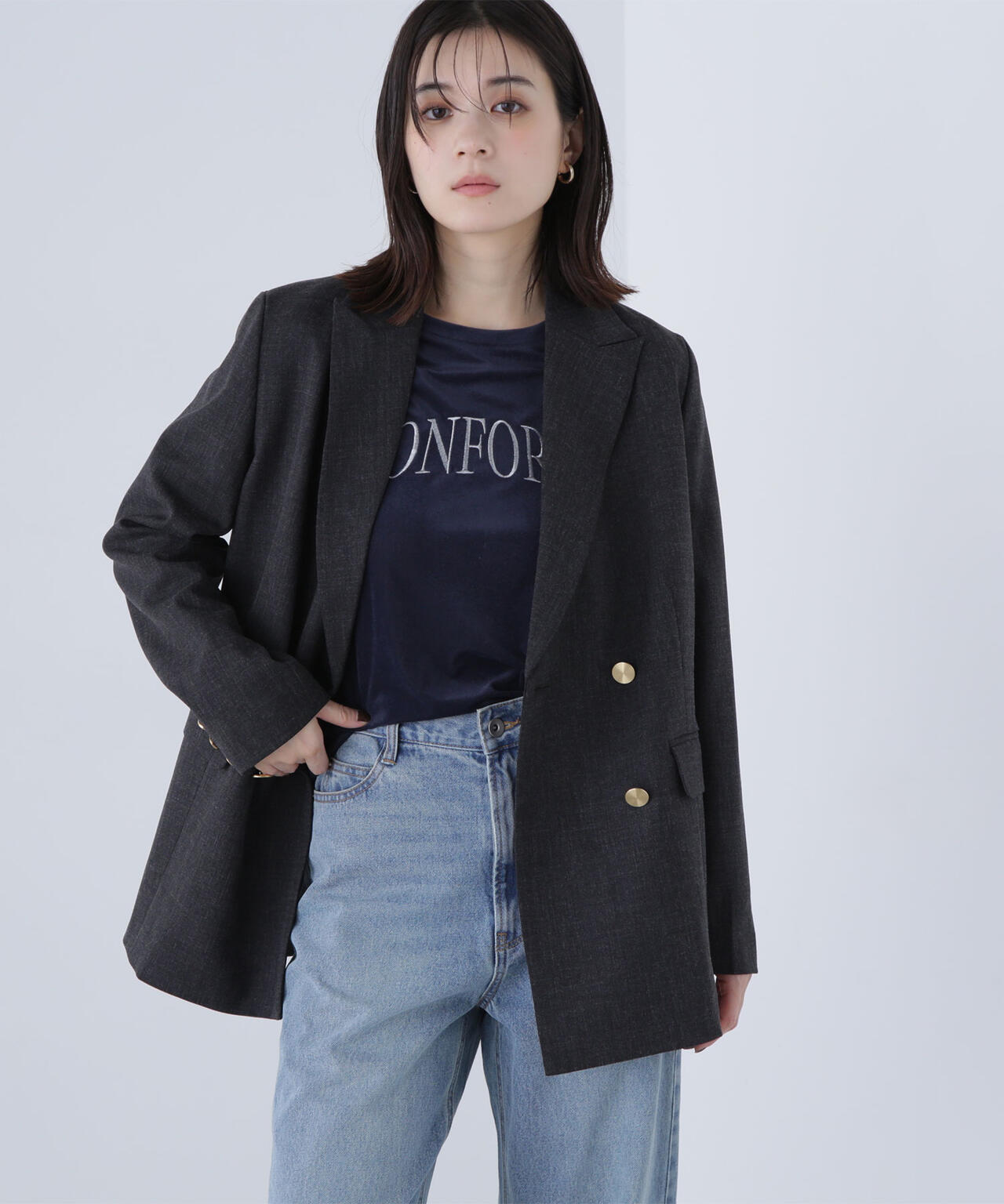 【ルミネ・ルクア・銀座インズ・有楽町マルイ・mix.tokyo 限定】 ボクシージャケットセットアップ