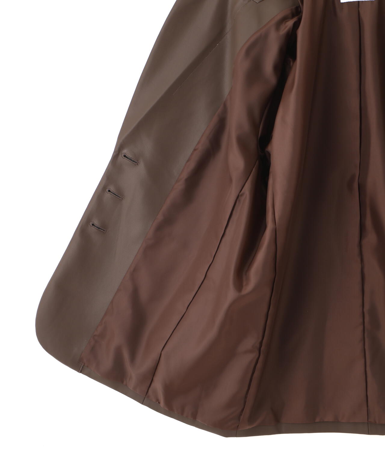 フェイクレザーシングルテーラードジャケット