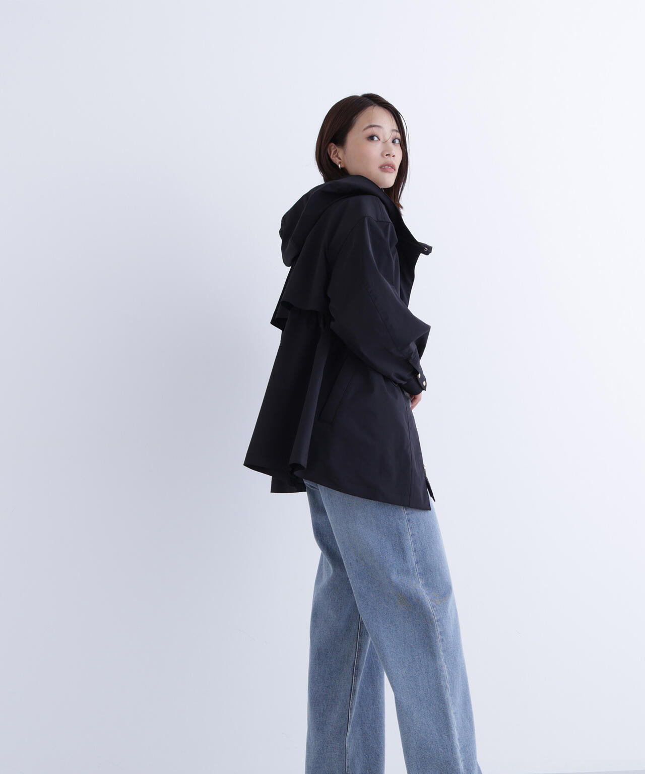 フーディードロストブルゾン