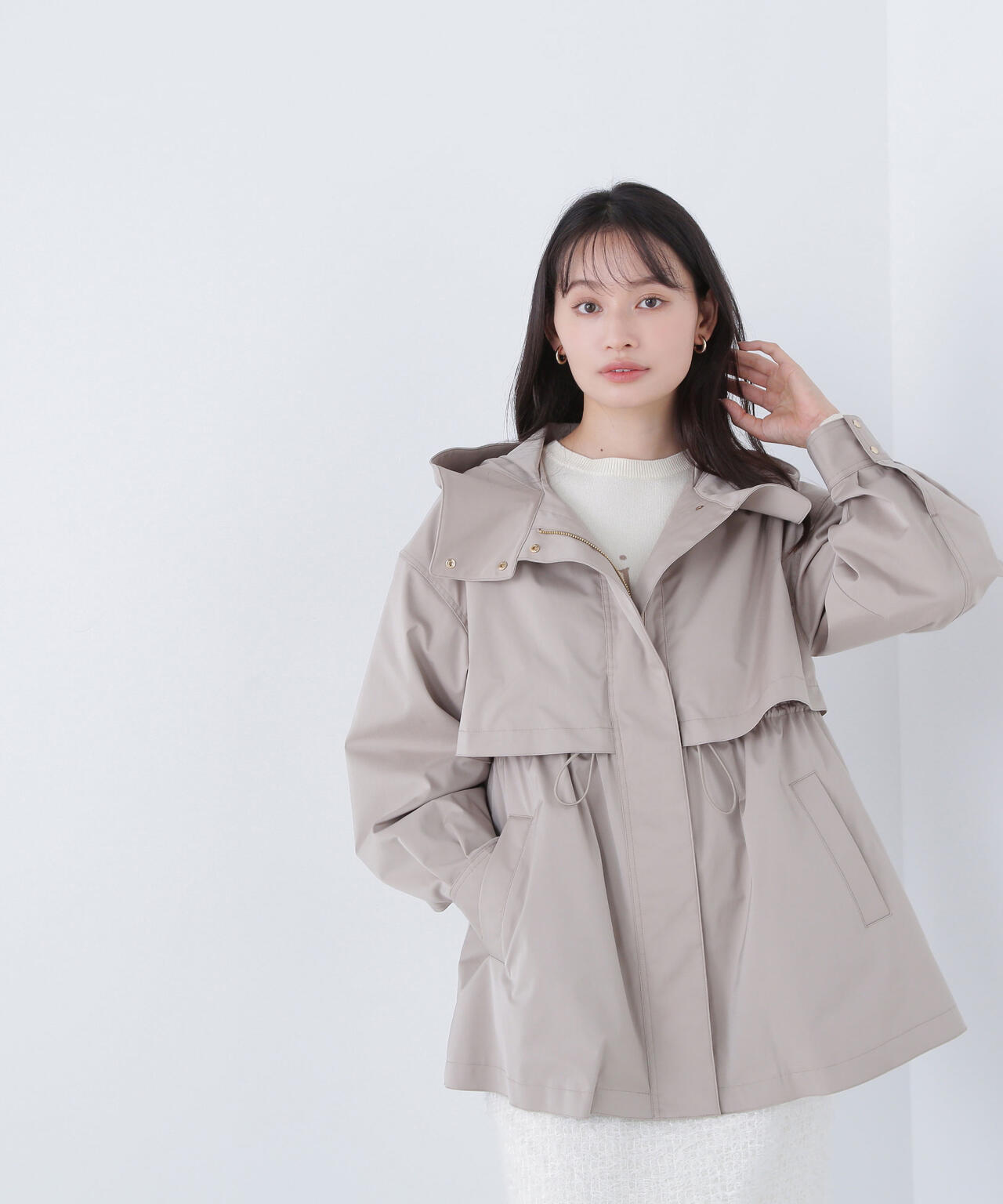 フーディードロストブルゾン