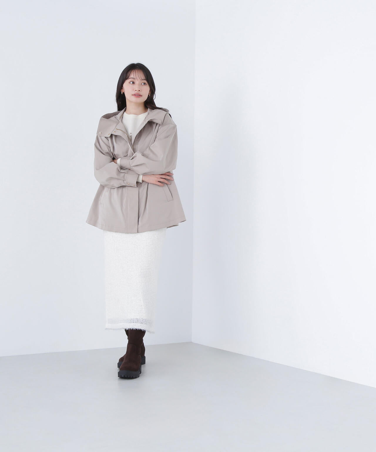 フーディードロストブルゾン