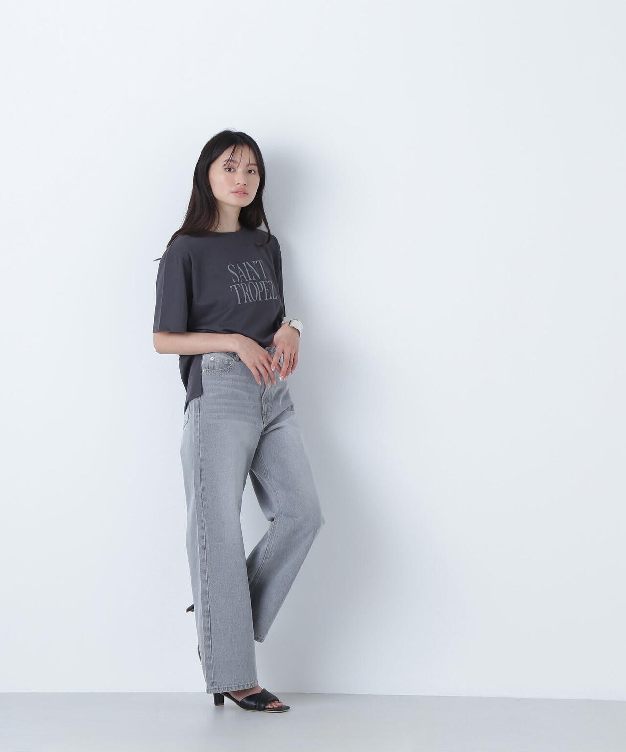 ボクシーロゴTシャツ*