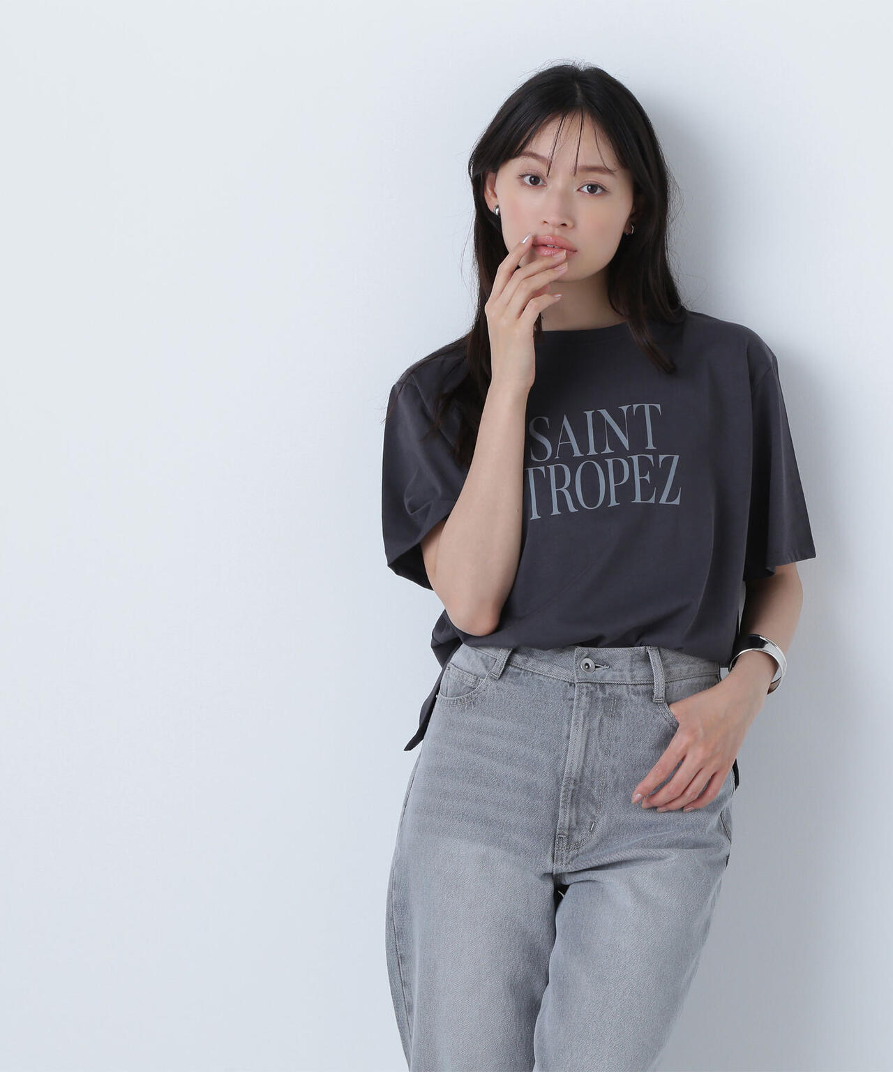 ボクシーロゴTシャツ*