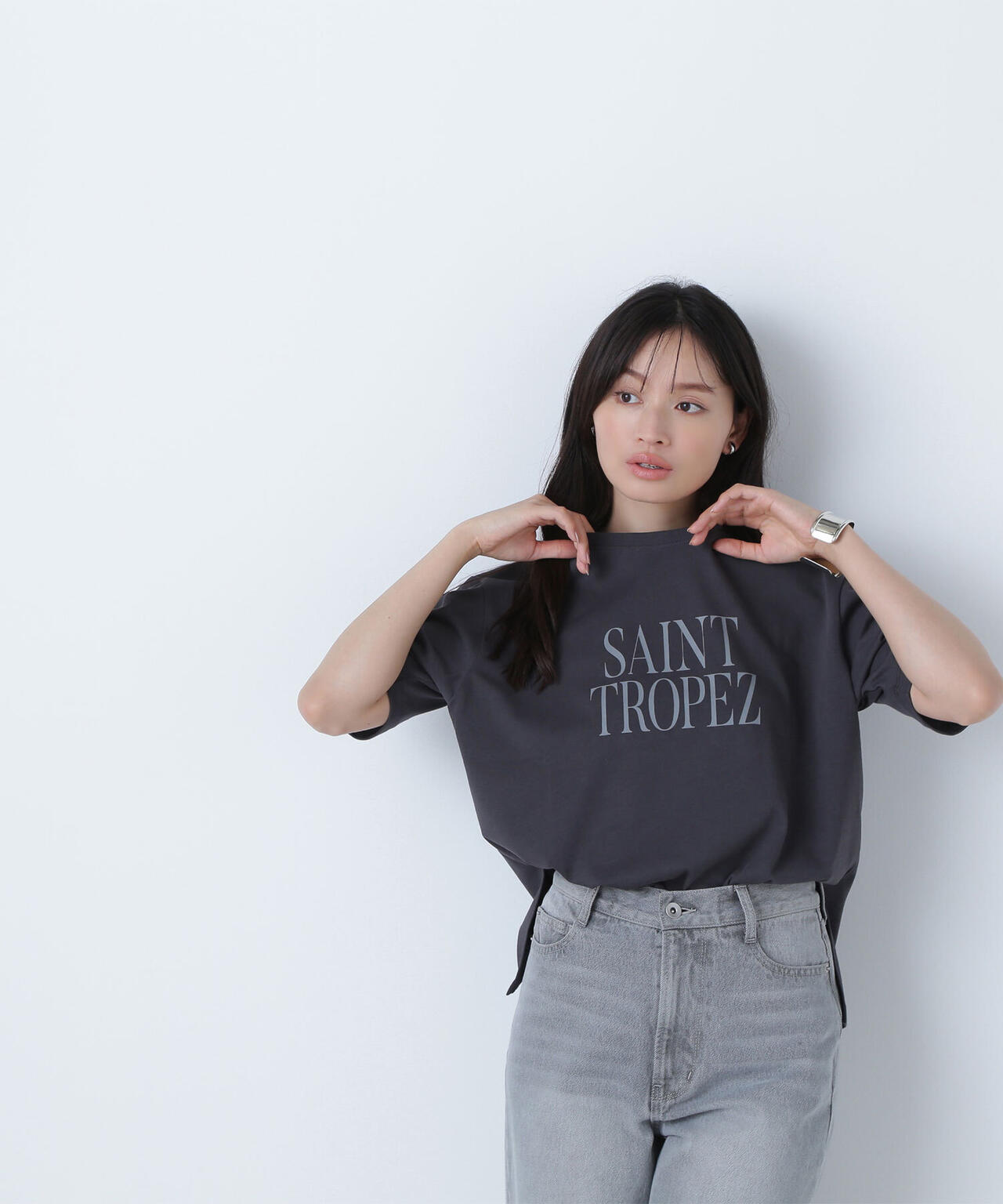 ボクシーロゴTシャツ*