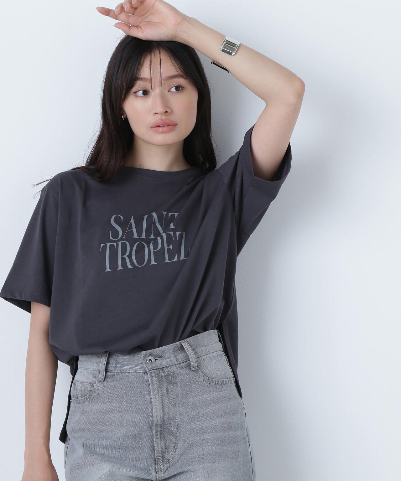 ボクシーロゴTシャツ*