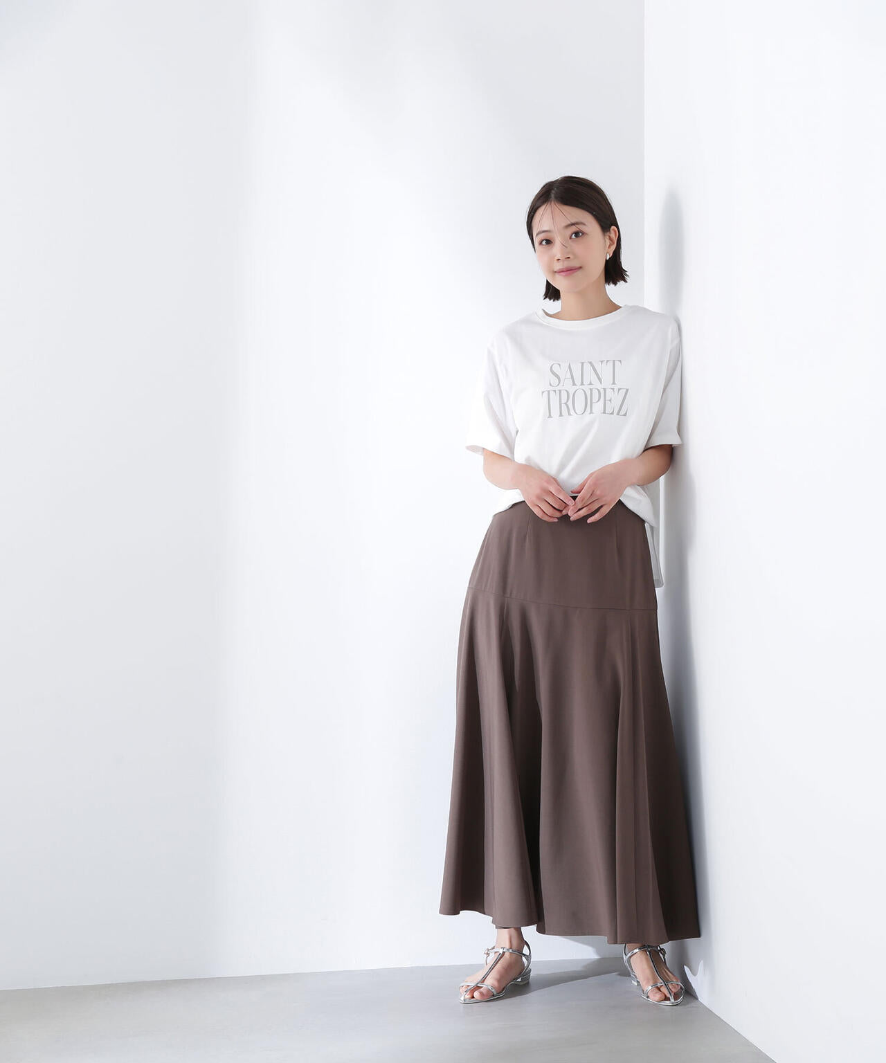 ボクシーロゴTシャツ*