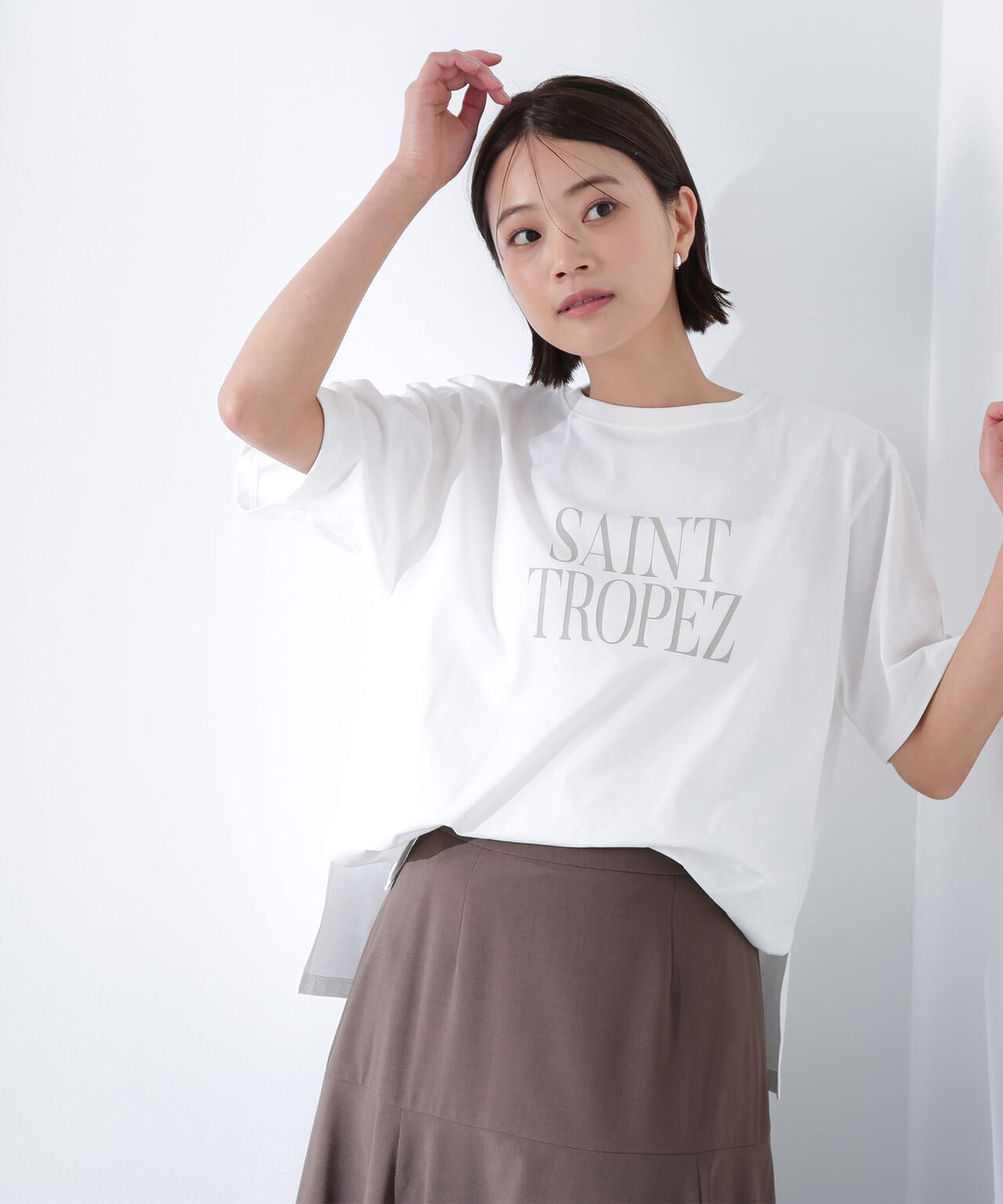 ボクシーロゴTシャツ*