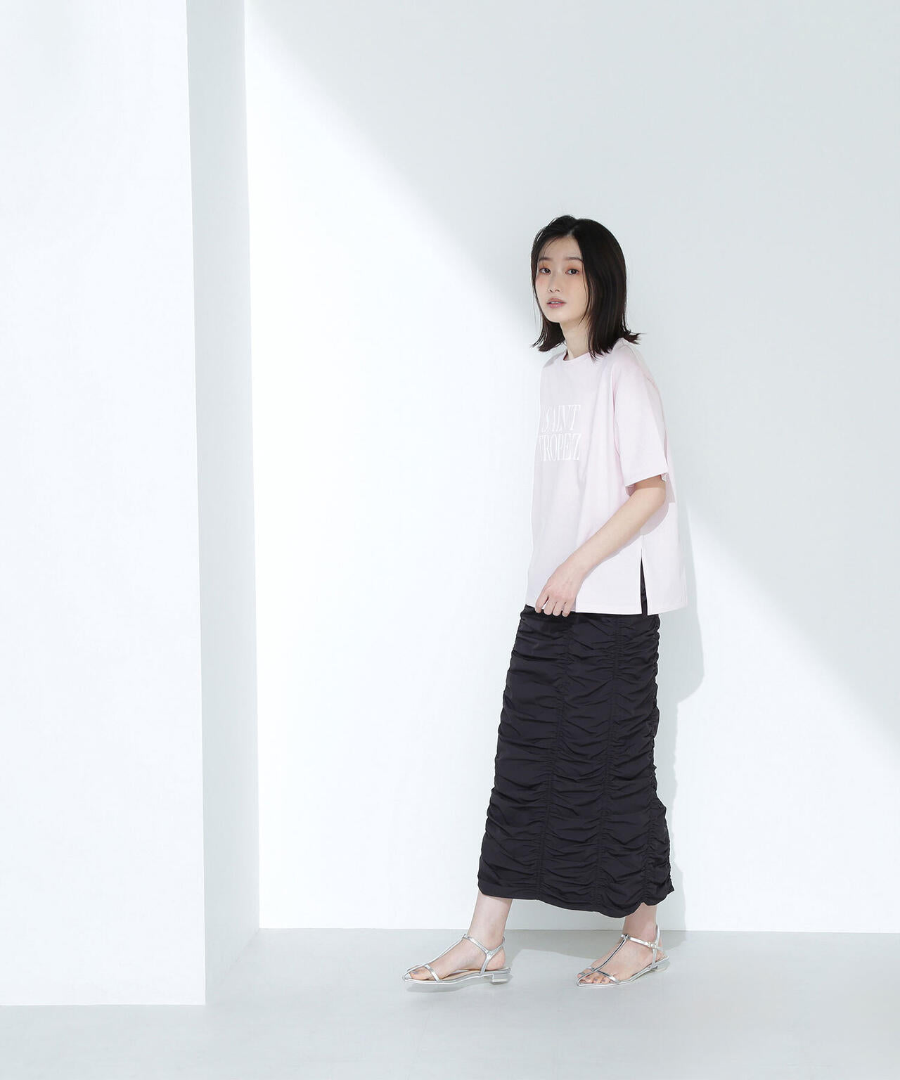 ボクシーロゴTシャツ*