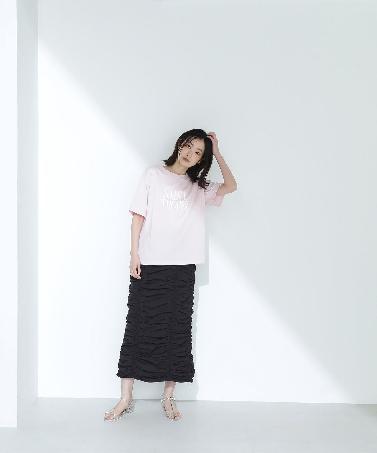 ボクシーロゴTシャツ*