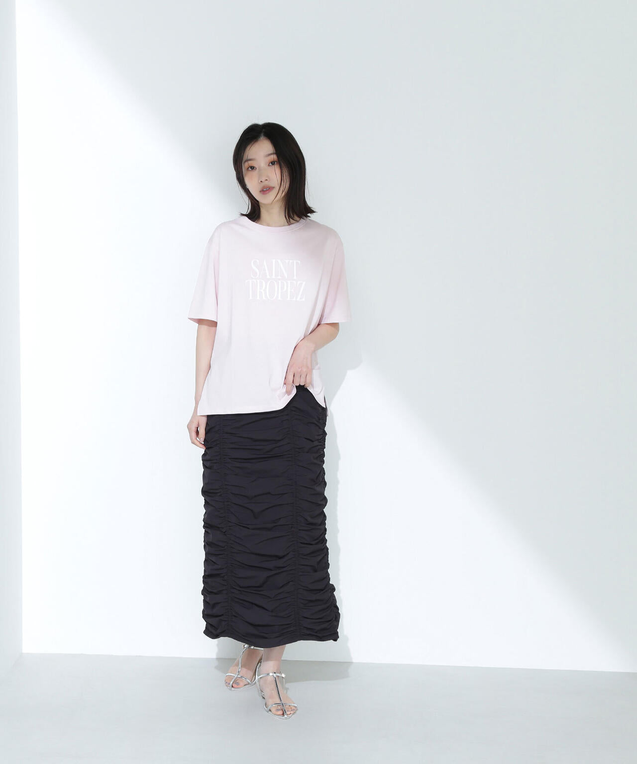 ボクシーロゴTシャツ*