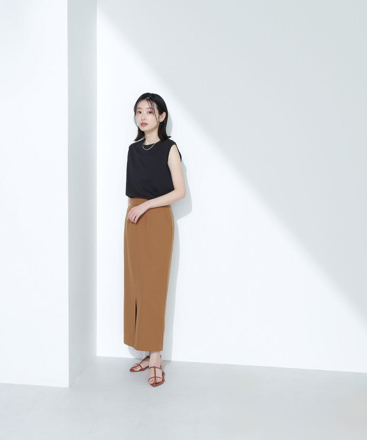 【Oggi掲載】メタルプレートノースリーブカットソー