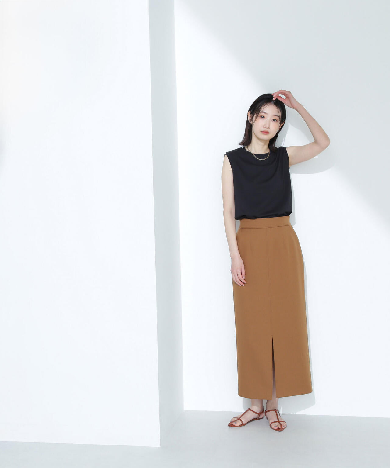 【Oggi掲載】メタルプレートノースリーブカットソー