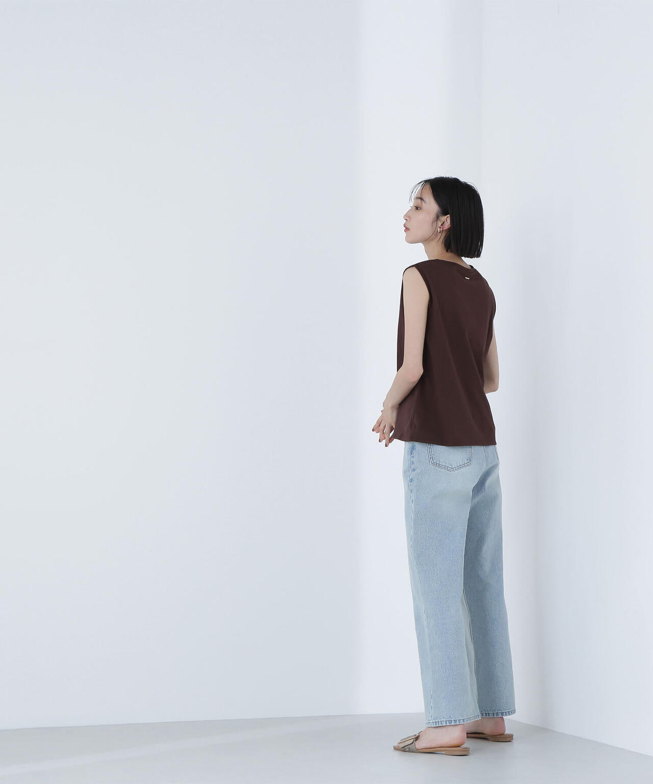 【Oggi掲載】メタルプレートノースリーブカットソー