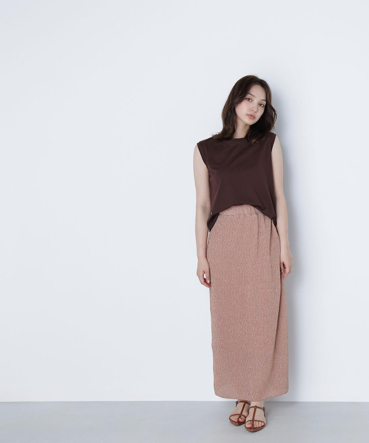 【Oggi掲載】メタルプレートノースリーブカットソー