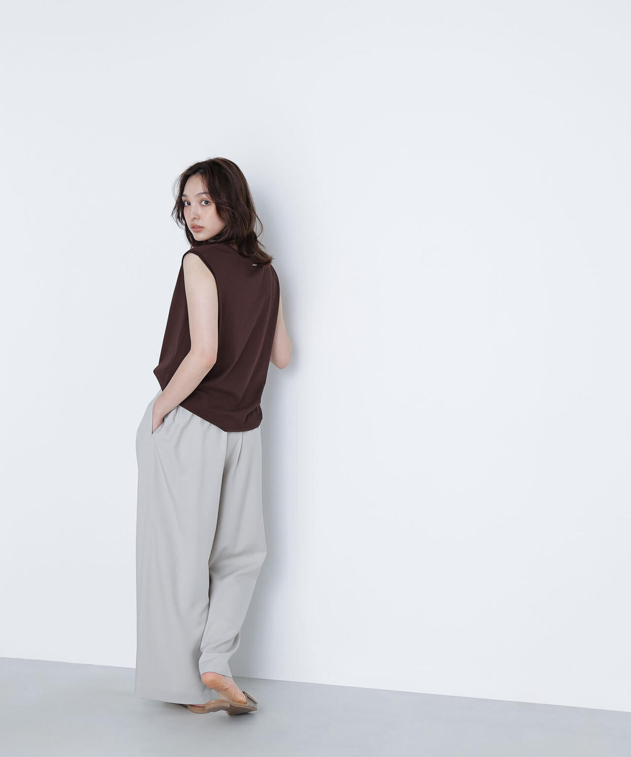 【Oggi掲載】メタルプレートノースリーブカットソー