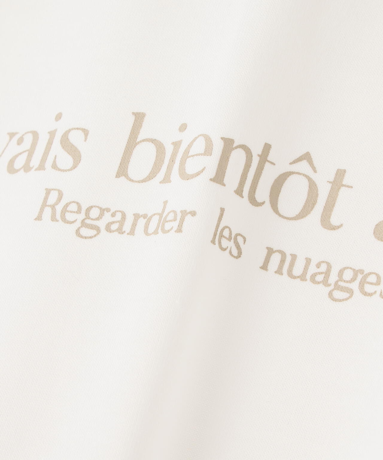 フレアスリーブロゴTシャツ*