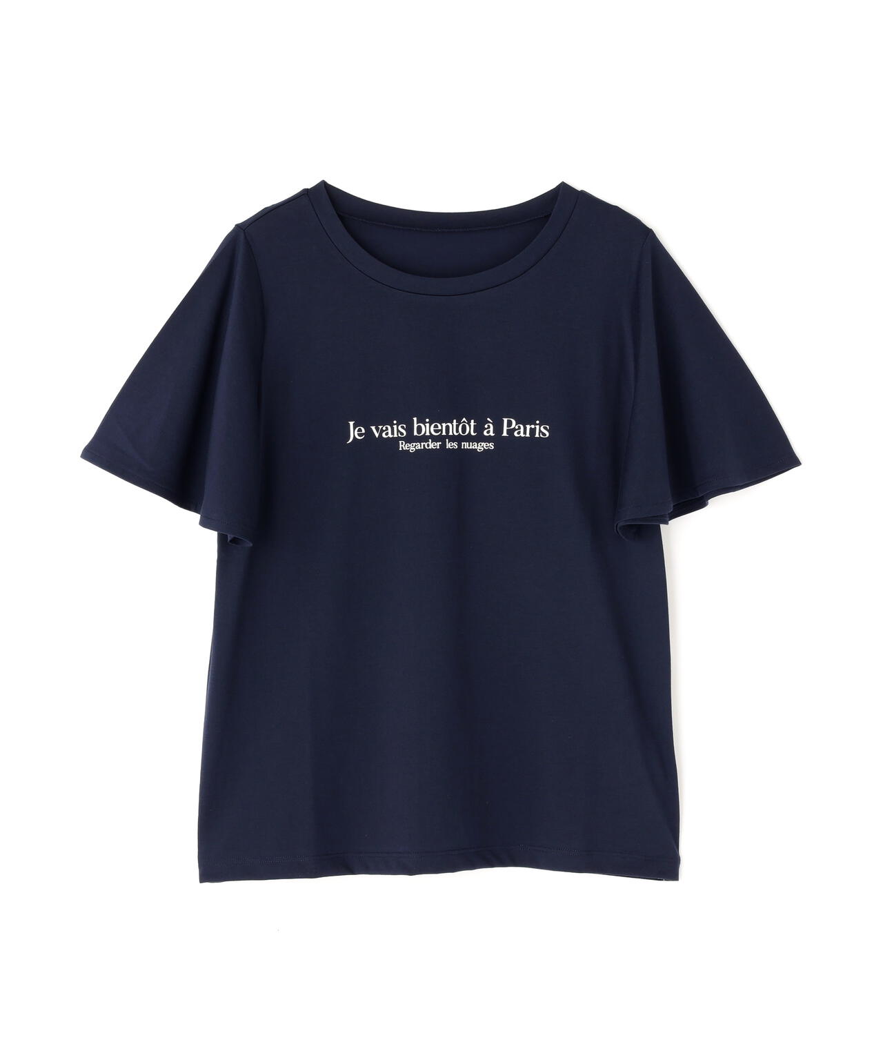 フレアスリーブロゴTシャツ*