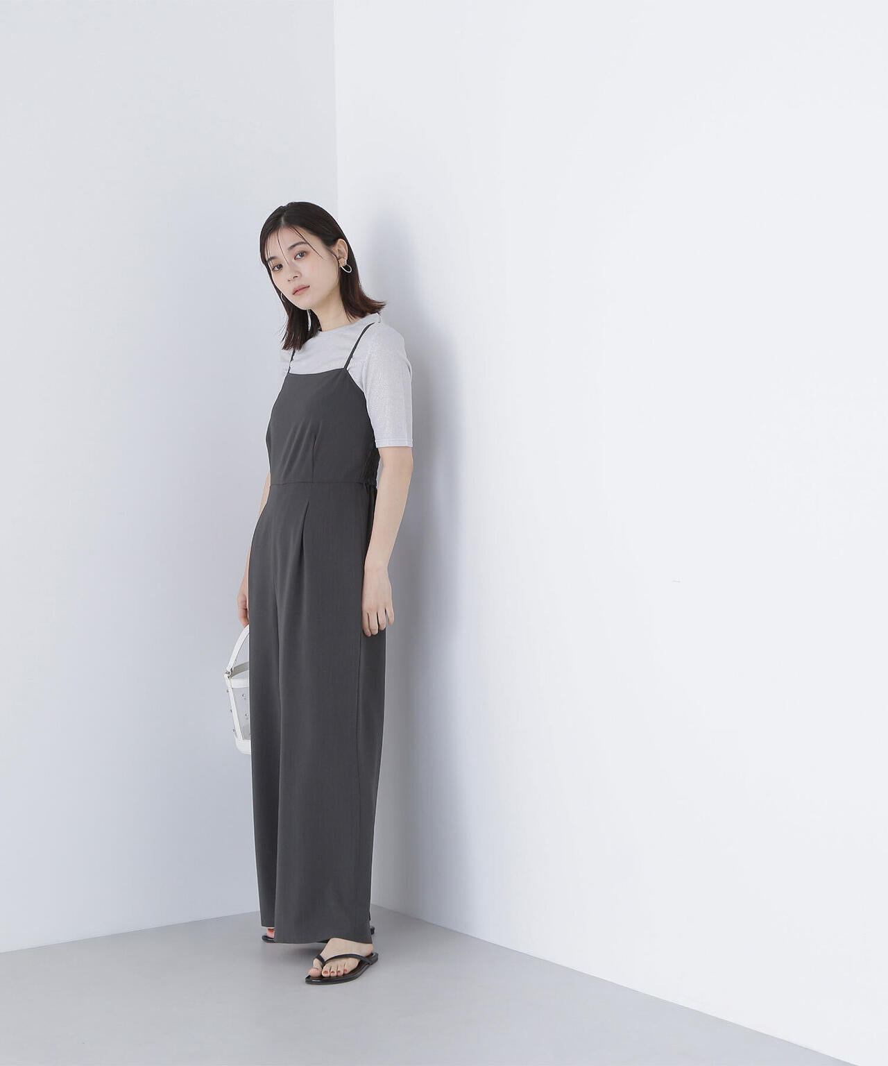 ラメリブカットソー