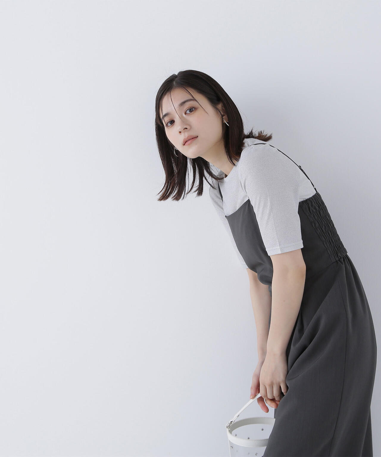 ラメリブカットソー