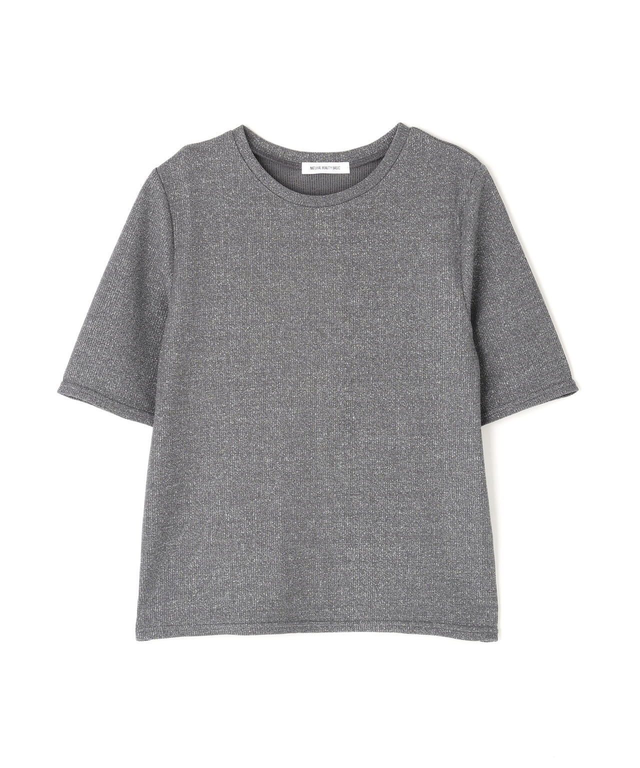 ラメリブカットソー