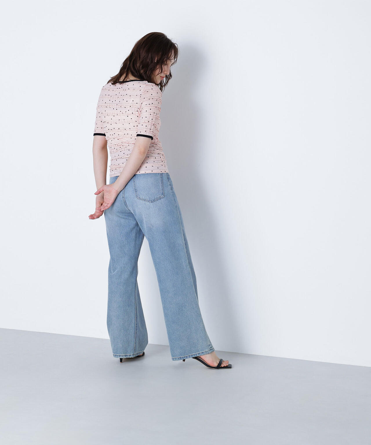 ドットバイカラーカットソー