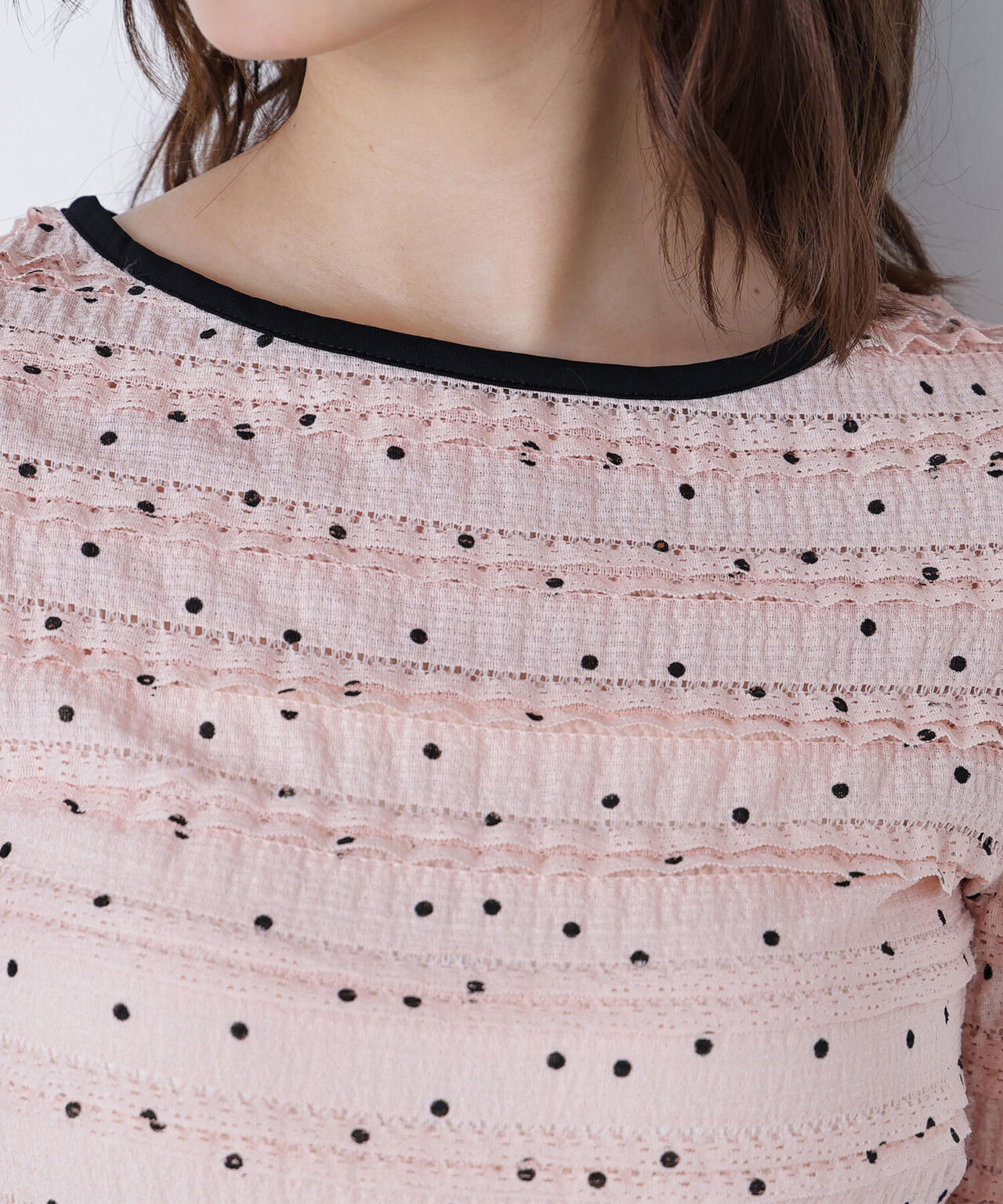 ドットバイカラーカットソー