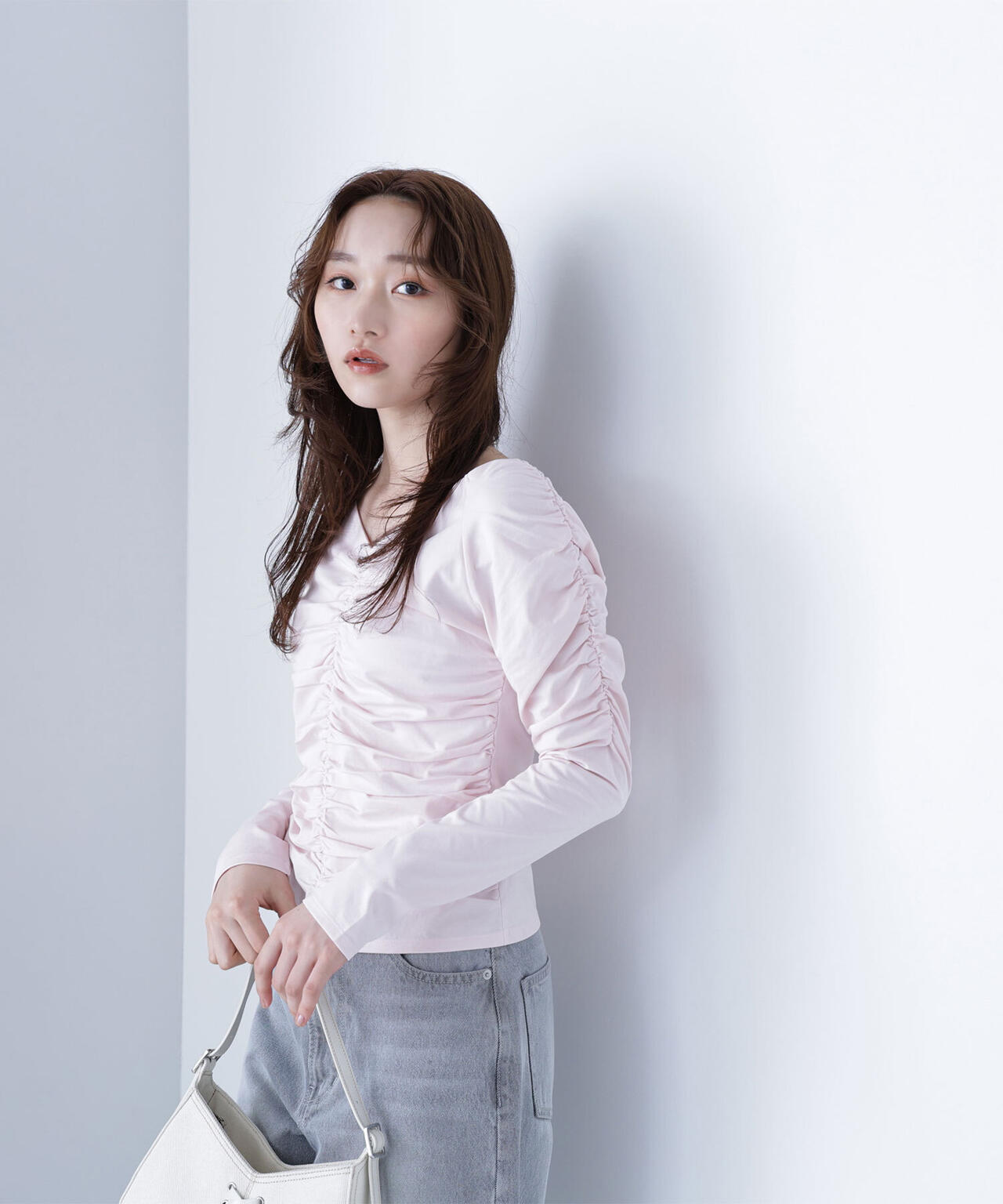 ギャザーカットソー