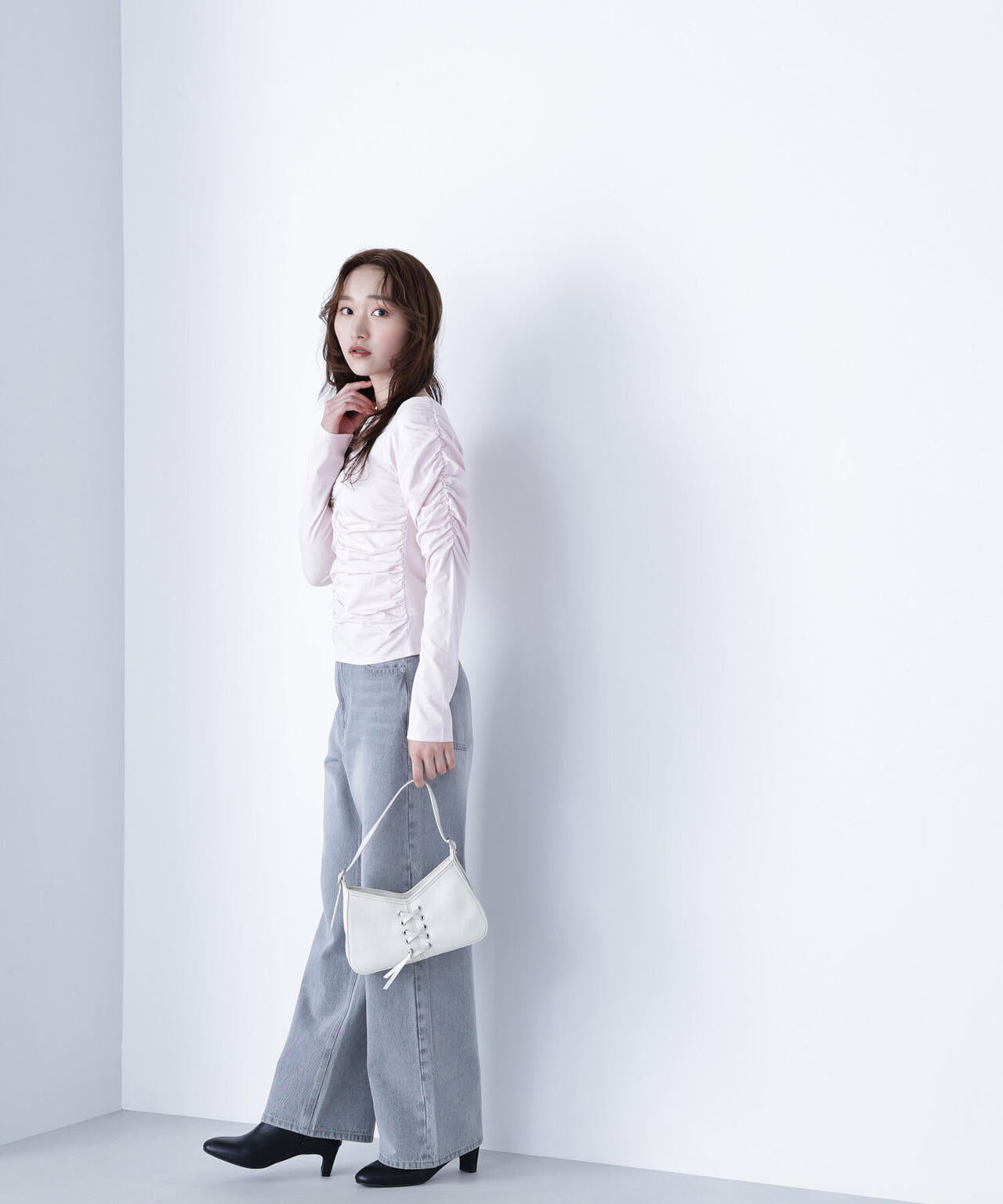 ギャザーカットソー