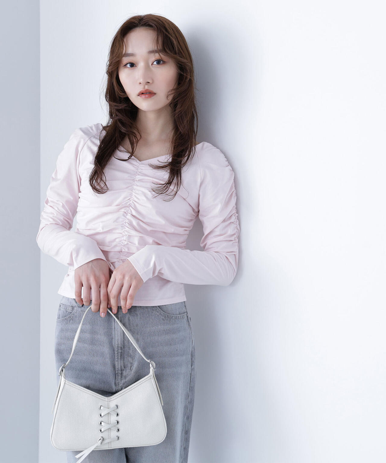 ギャザーカットソー