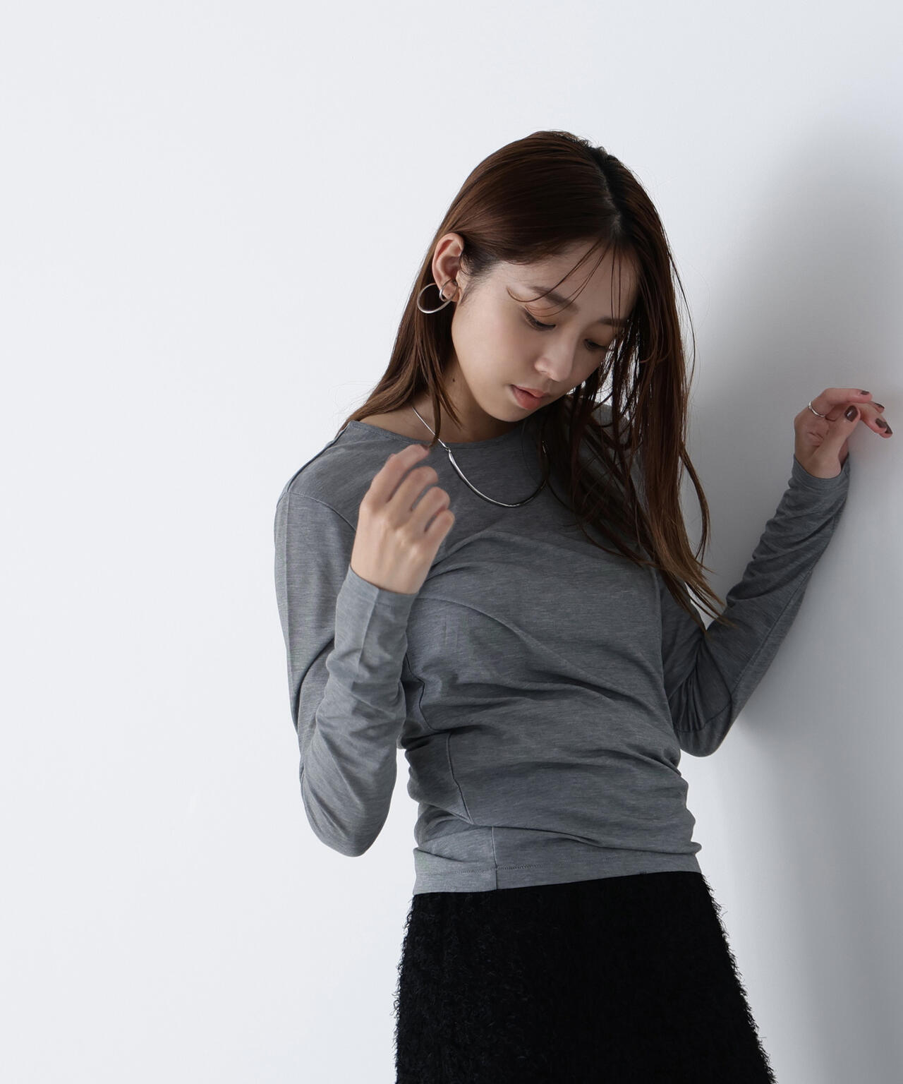 【Oggi掲載】シアーカットソーシリーズ クルーネック