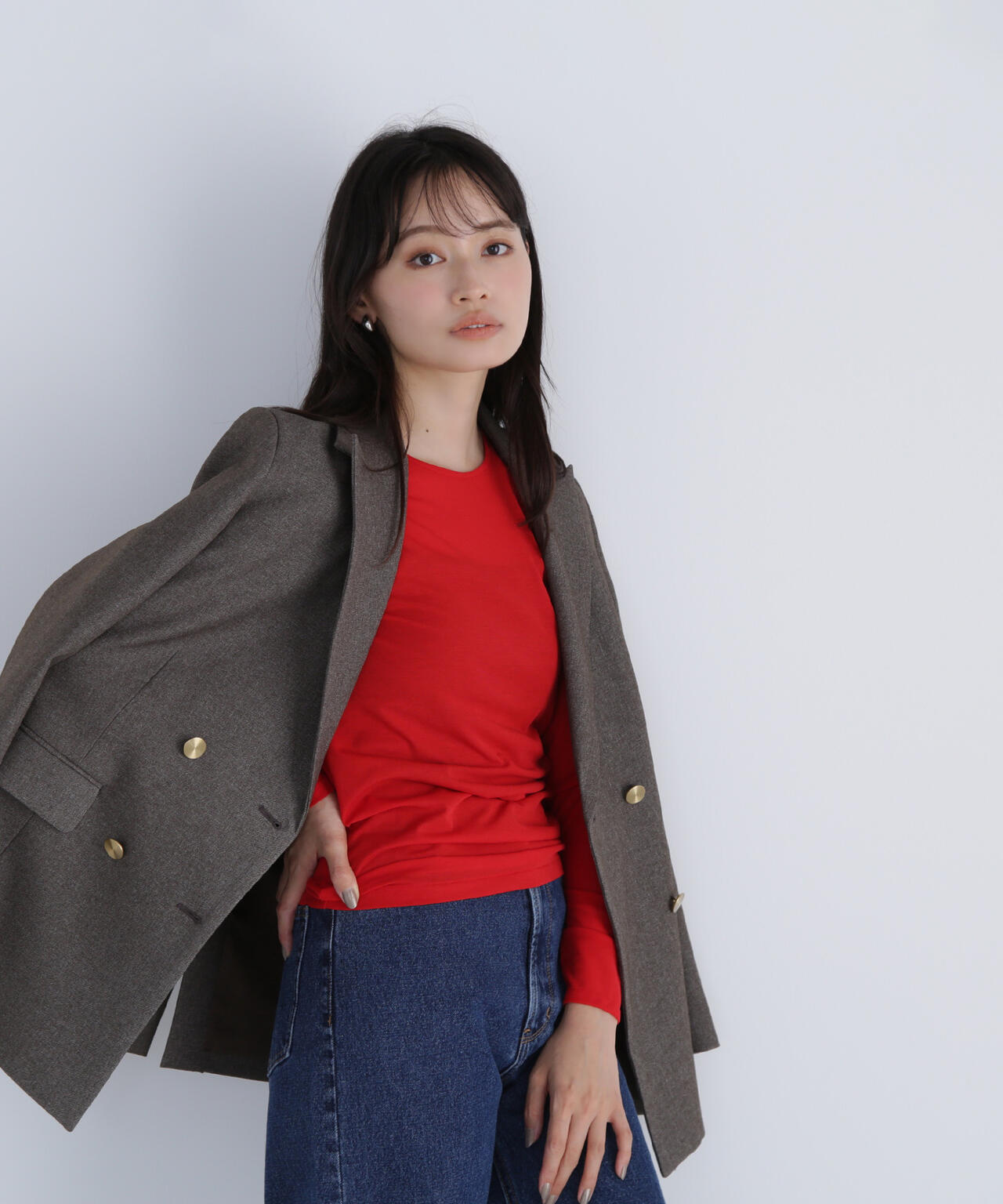 【Oggi掲載】シアーカットソーシリーズ クルーネック