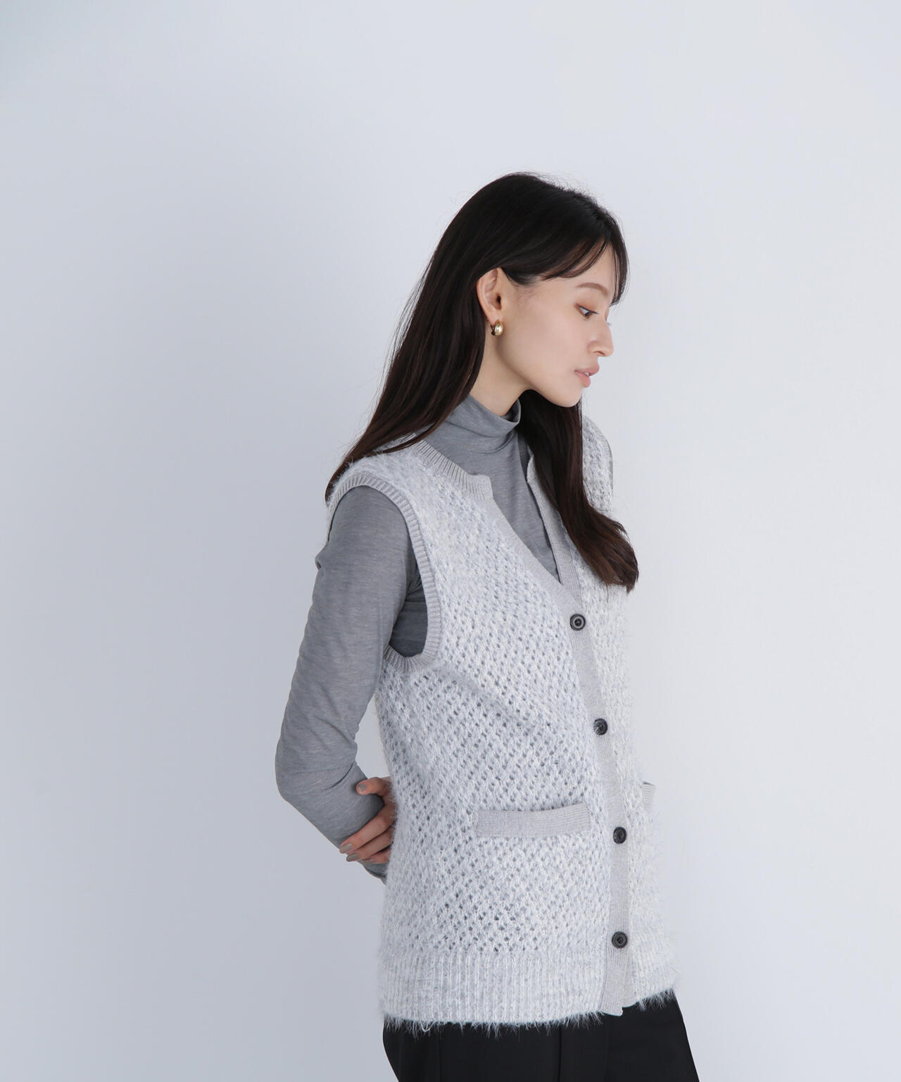 【Oggi掲載】シアーカットソーシリーズ ハイネック