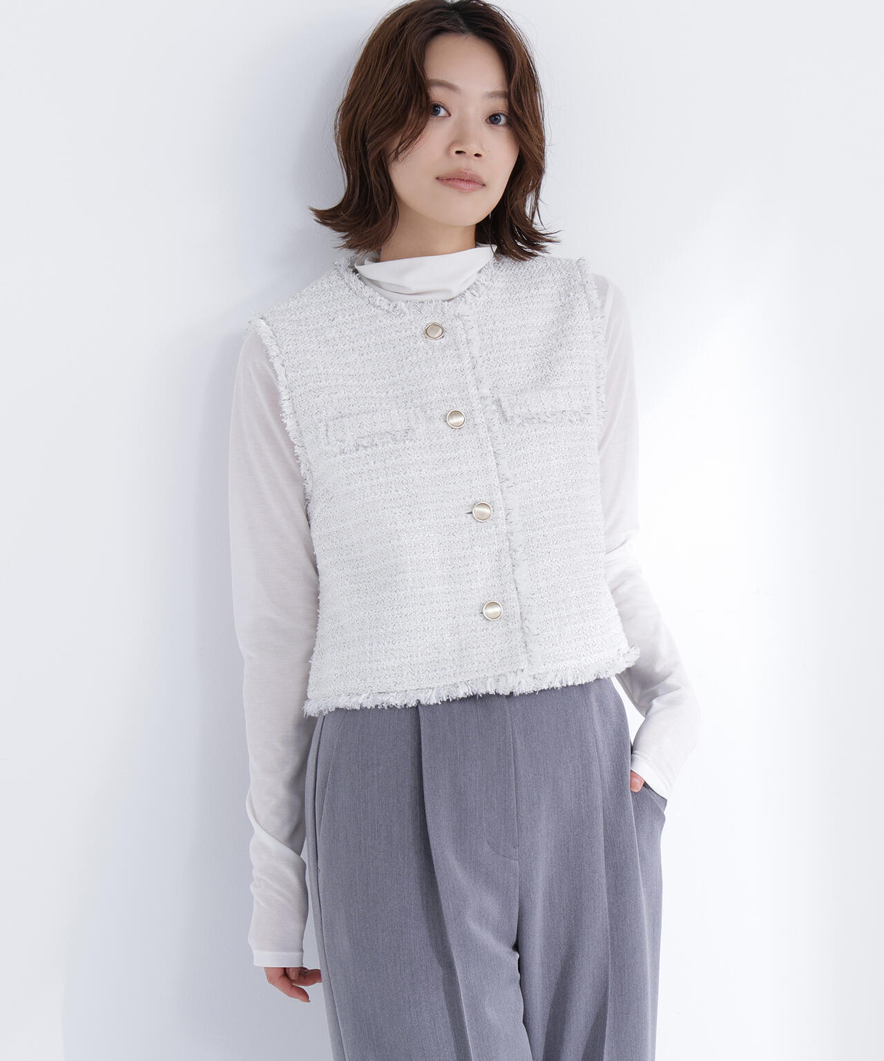 【Oggi掲載】シアーカットソーシリーズ ハイネック