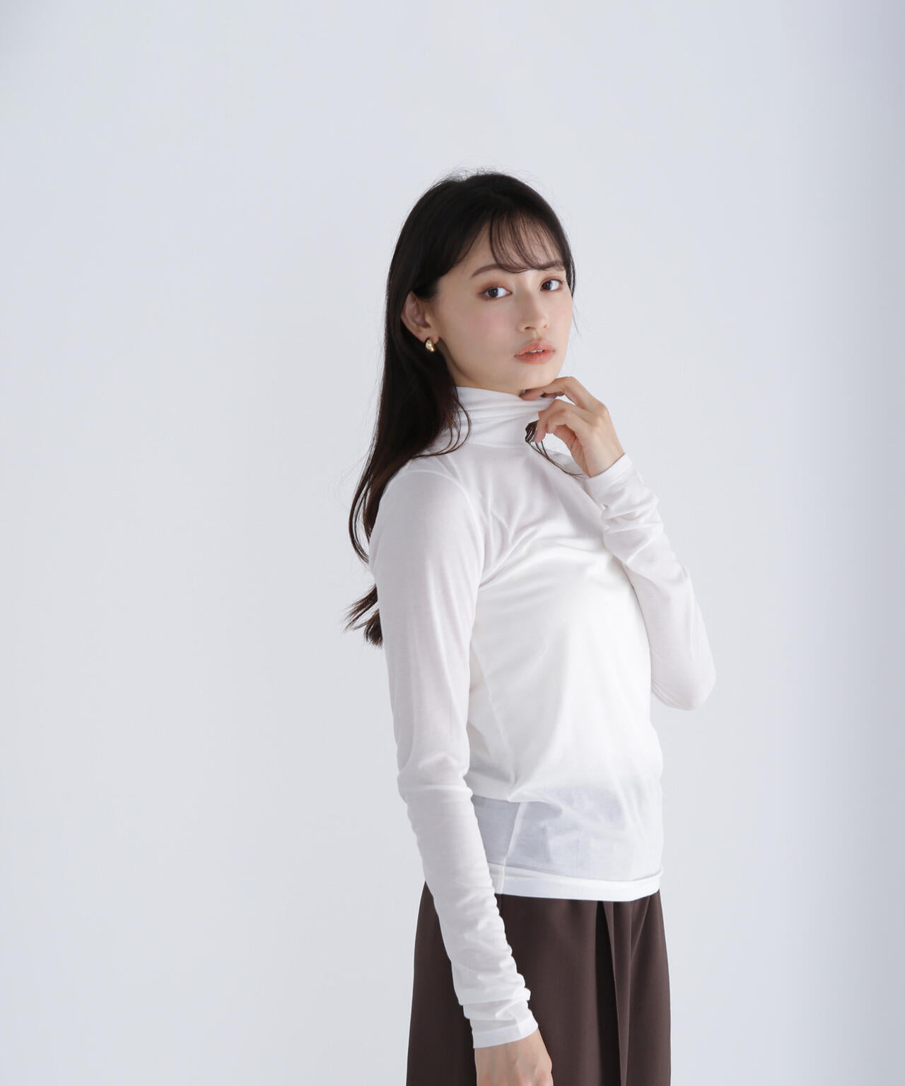 【Oggi掲載】シアーカットソーシリーズ ハイネック