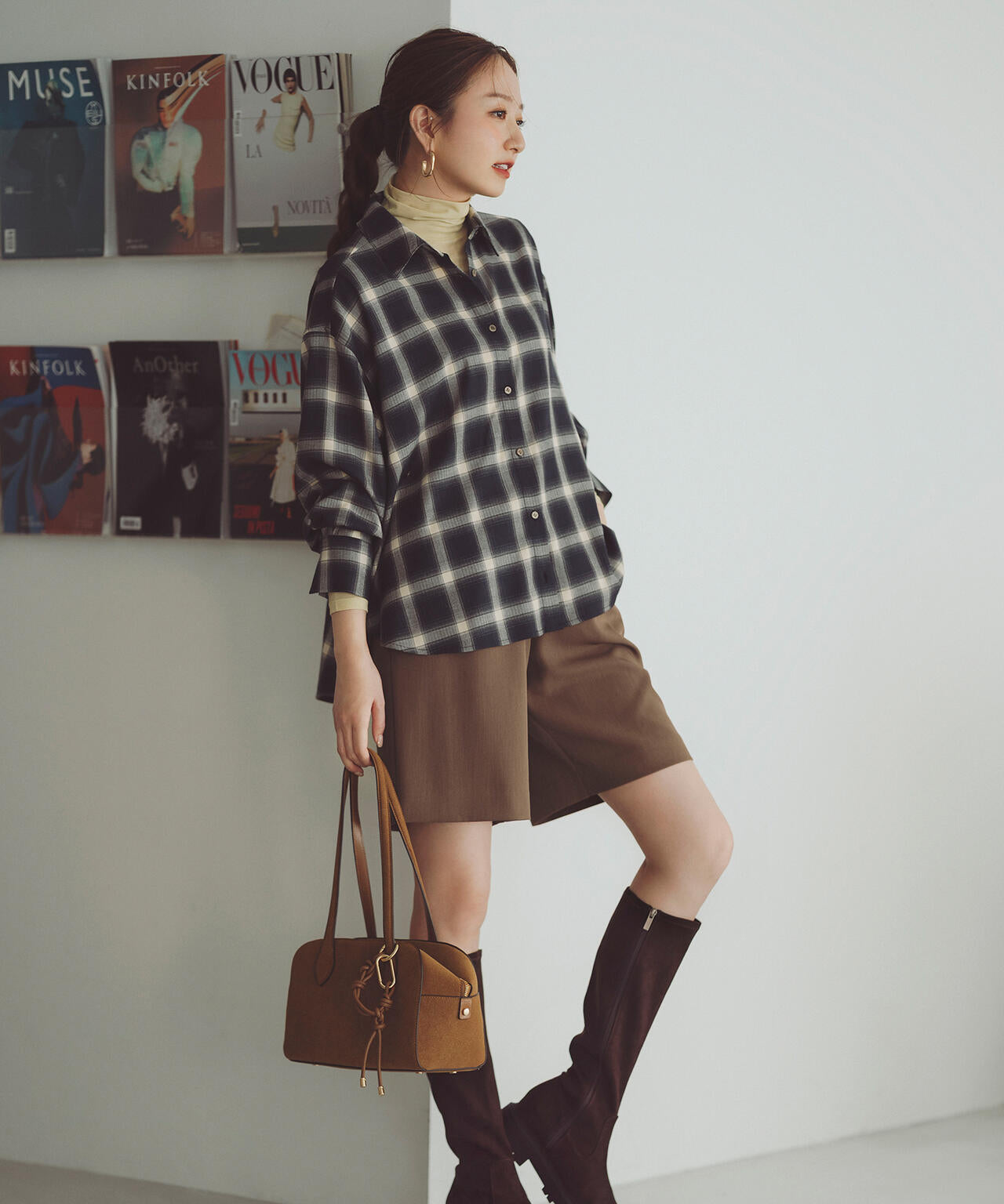 【Oggi掲載】シアーカットソーシリーズ ハイネック