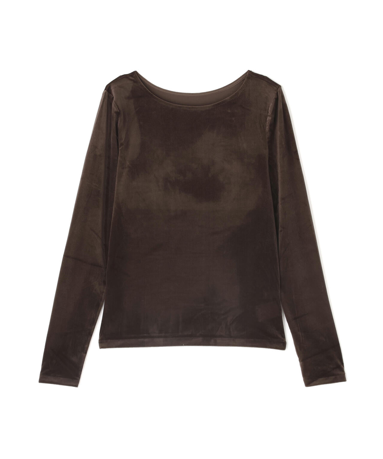 ベロアボートネックカットソー