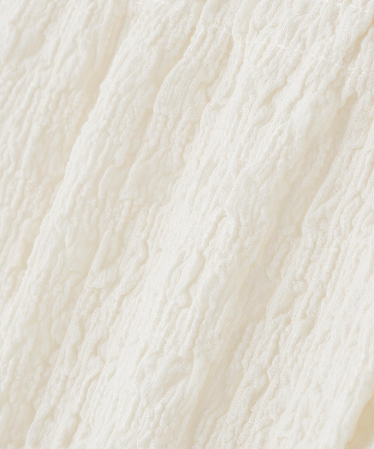 シャーリングペプラムカットソー長袖