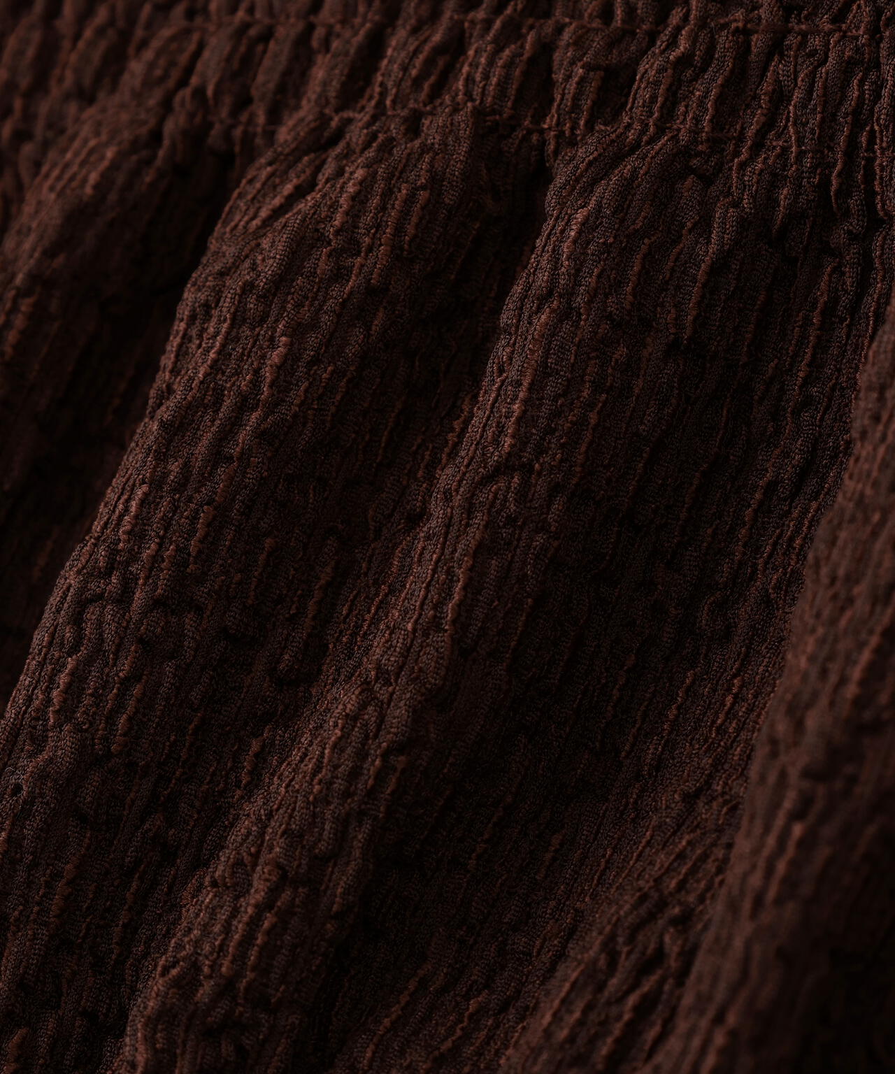 シャーリングペプラムカットソー長袖